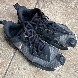 Nike Mens Size 8 Air Jordan One Take 4 DO7193-007 Black Grey Gold Shoes